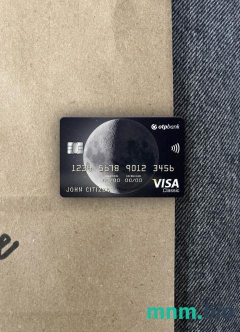 Ukraine OTP bank Ukraine visa classic card wygląd fotograficzny skan PSD + zdjęcie